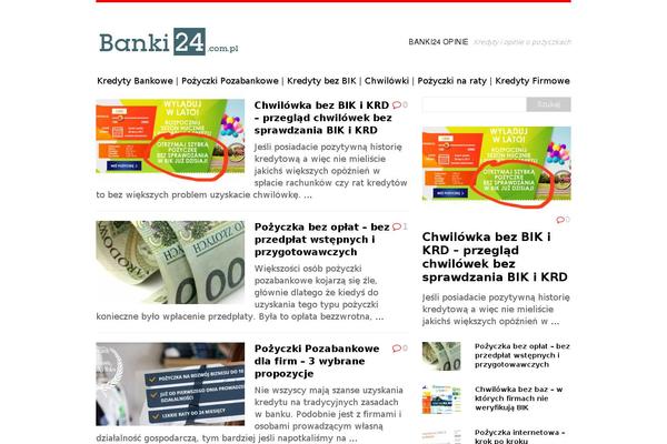 banki24.com.pl site used Banki
