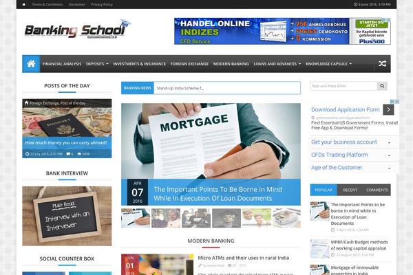 Adams theme site design template sample