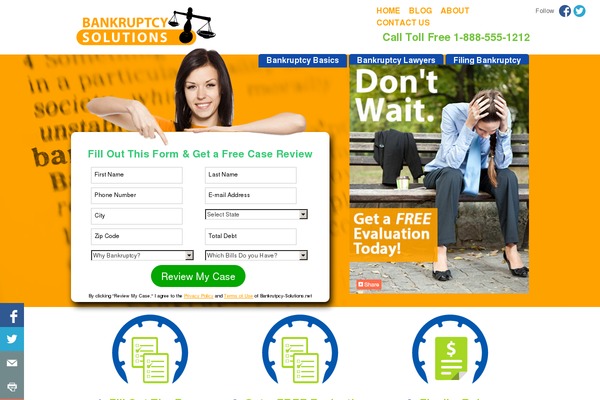 bankruptcy-solutions.net site used Bankruptcy
