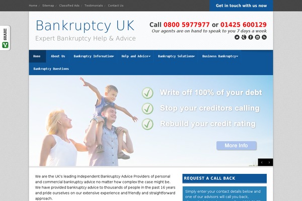 bankruptcy.co.uk site used Bankruptcy