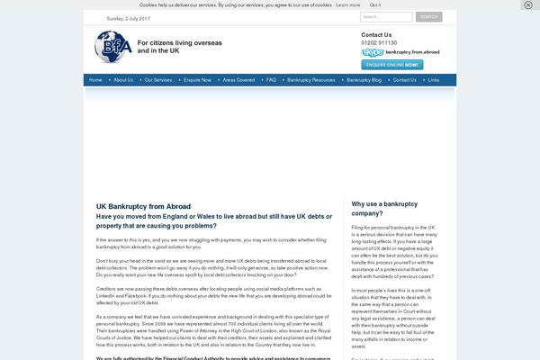 bankruptcyfromabroad.co.uk site used Bfa