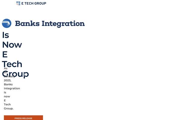 banksintegration.com site used Etech