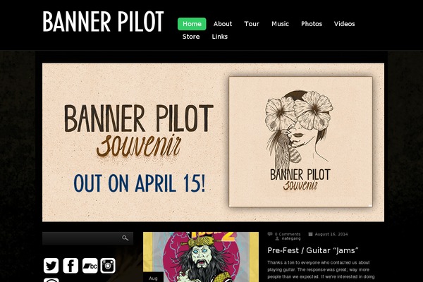 Vibration theme site design template sample