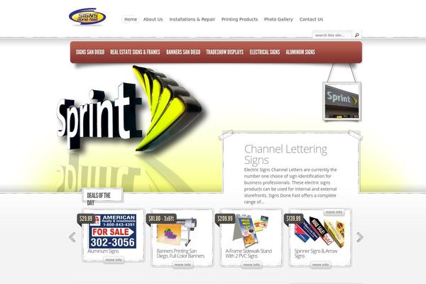 eStore theme site design template sample