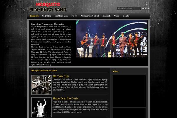 Amped Child theme site design template sample