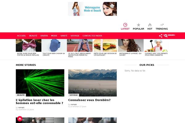Bimber theme site design template sample