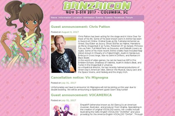 banzaicon.com site used Ashe