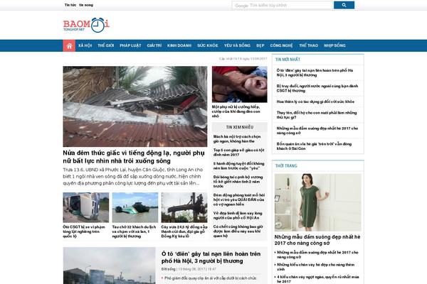 News theme site design template sample