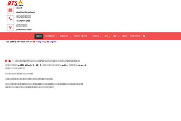 baotinsteel.com site used Southteam