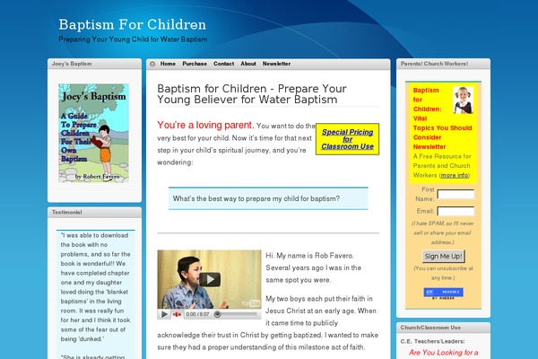 baptismforchildren.com site used I3theme-center-12