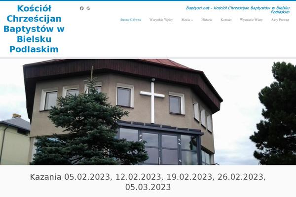 baptysci.net site used Customizr-child