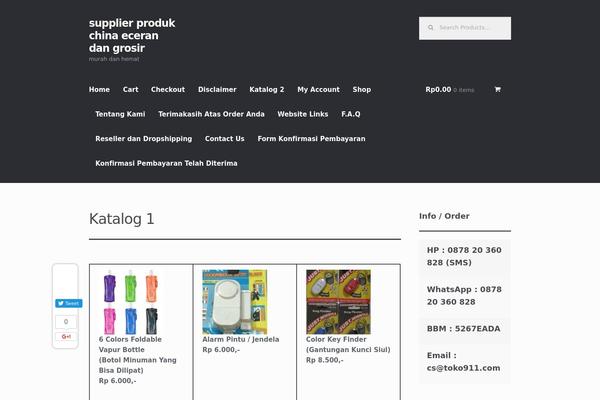 Storefront theme site design template sample