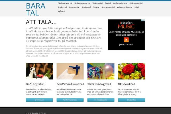 discover theme site design template sample
