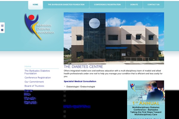 barbadosdiabetes.org site used Theme977