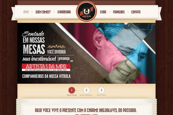 Retro theme site design template sample