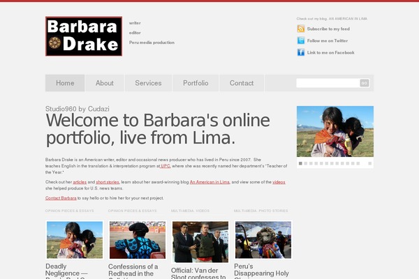 Studio960 theme site design template sample