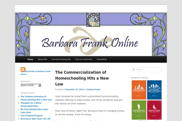 barbarafrankonline.com site used Twentyeleven-layouts