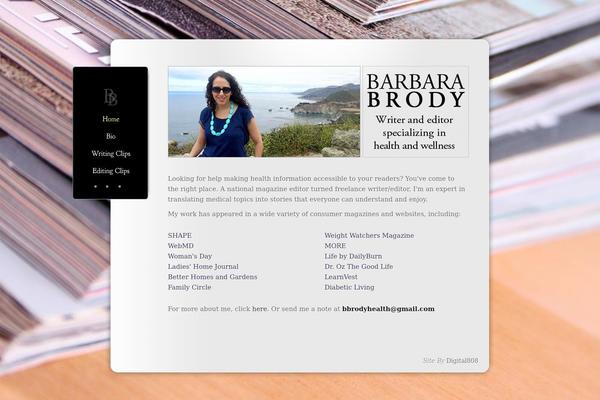 Memoir theme site design template sample