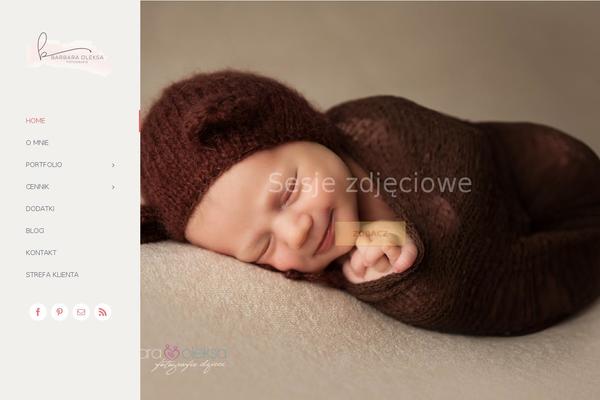 Oshine Child theme site design template sample