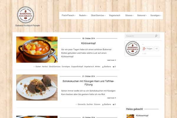 CookingPress theme site design template sample