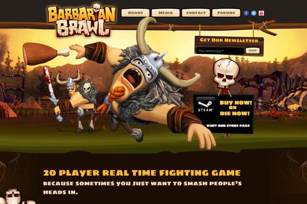 barbarian theme websites examples