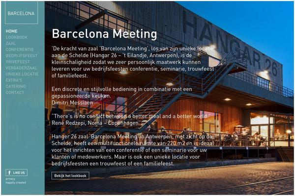 Barcelona theme site design template sample