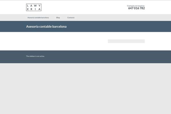 Lawyeria Lite theme site design template sample