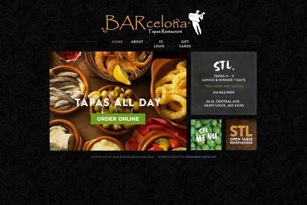 Barcelona theme site design template sample