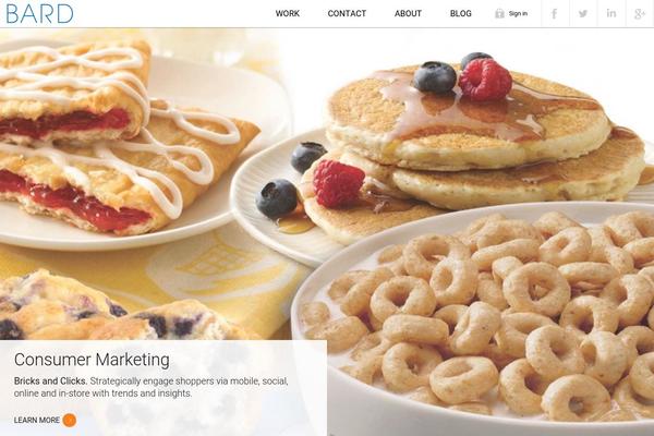 Bard theme site design template sample