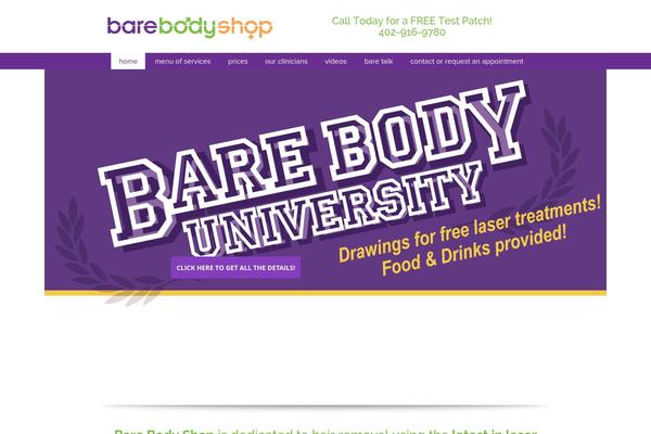 Bare theme site design template sample