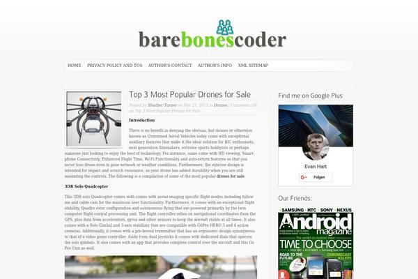 SimplePress theme site design template sample