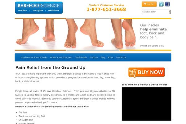 Barefoot theme site design template sample
