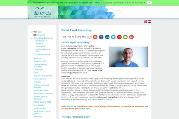 barendspsychology.com site used Hjemmeside