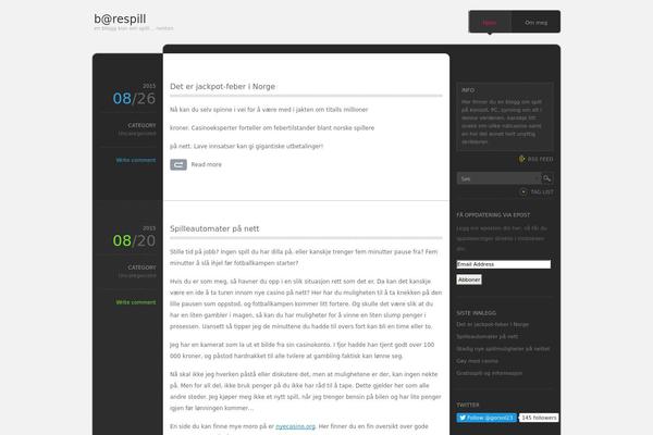 monochrome theme site design template sample