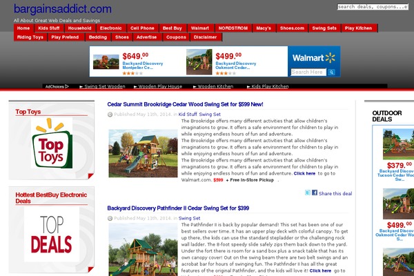 bargainsaddict.com site used Anaconda