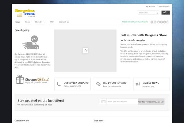 Cheope theme site design template sample