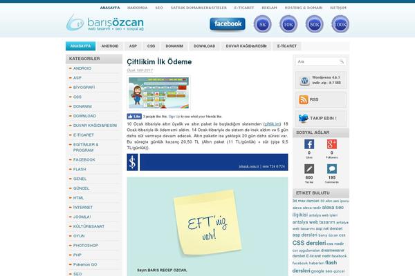 Blue News theme site design template sample