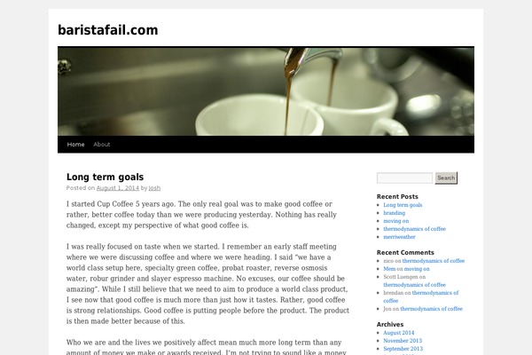 Twenty Ten theme site design template sample