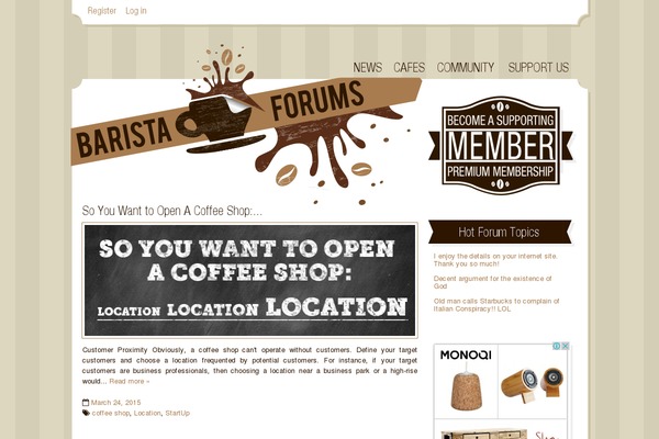 Barista theme site design template sample
