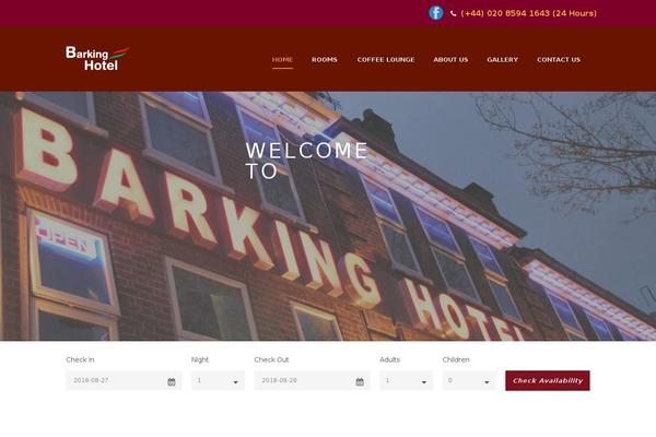 Site using Gdlr-hotel plugin
