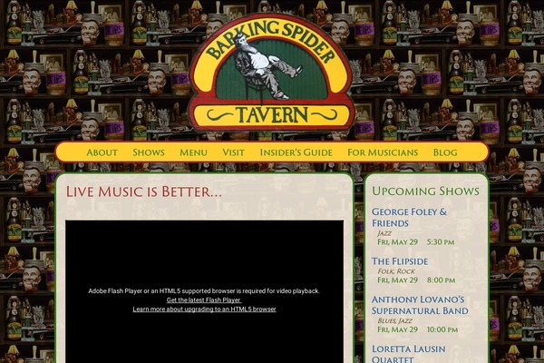 Site using Compact WP Audio Player plugin