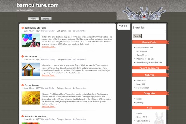 Supernova theme site design template sample