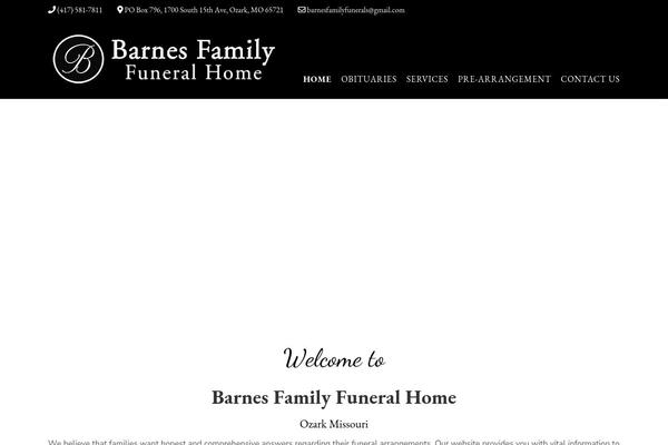 Obsequy theme site design template sample