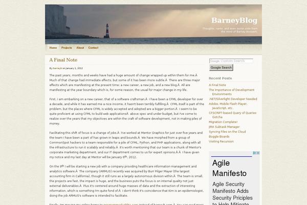 Lighthouse theme site design template sample