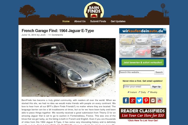 WordPress Auction Plugin website example screenshot