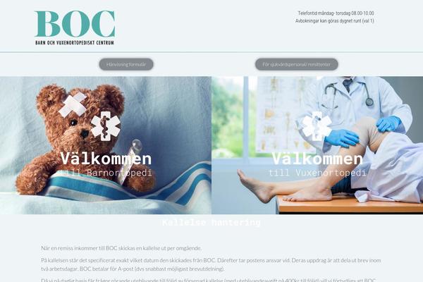 BeClinic theme site design template sample