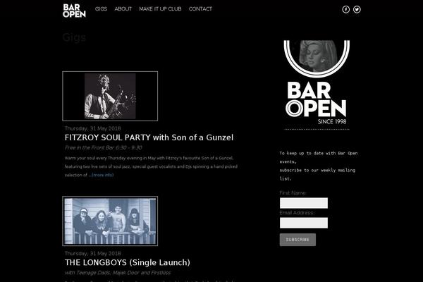 Tesseract theme site design template sample