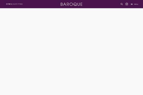 Baroque theme site design template sample