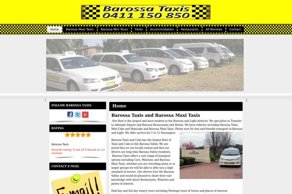 Taxi theme site design template sample