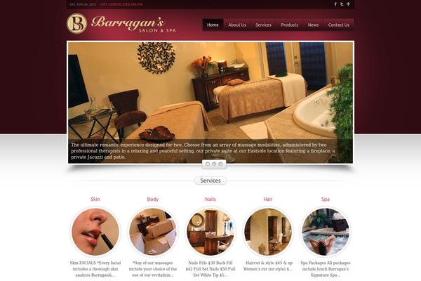 Beauty Salon theme site design template sample